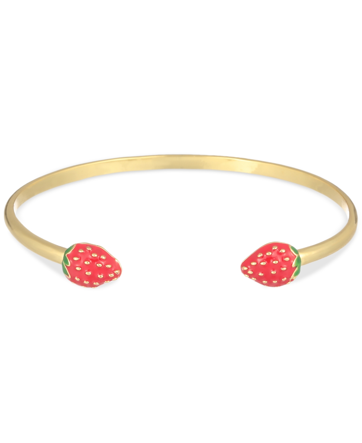 Macy's Flower Show Strawberry Cuff Bracelet, Created For  In Gold