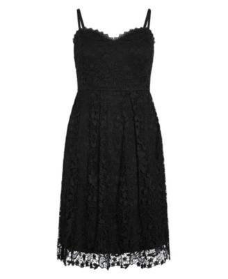 Plus Size Scarlet Lace Dress