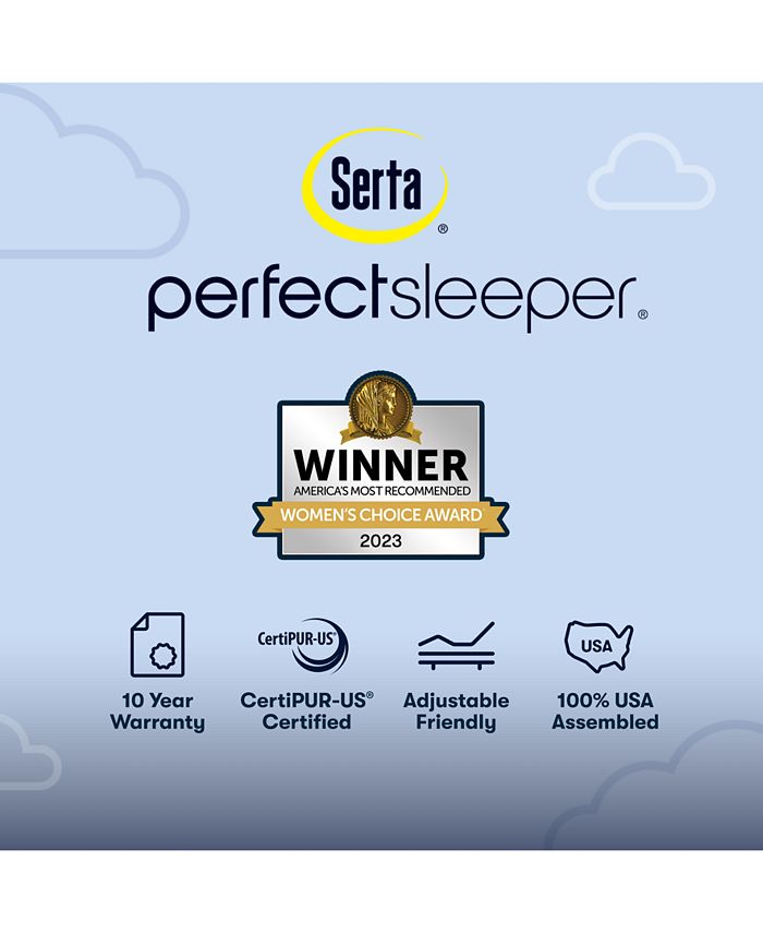 Serta Perfect Sleeper Dazzling Night 12" Firm Hybrid Mattress Set, King