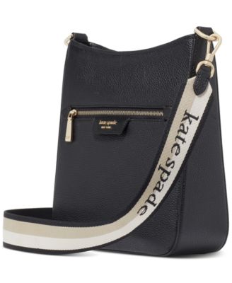 Hudson Small Pebbled Leather Messenger Crossbody