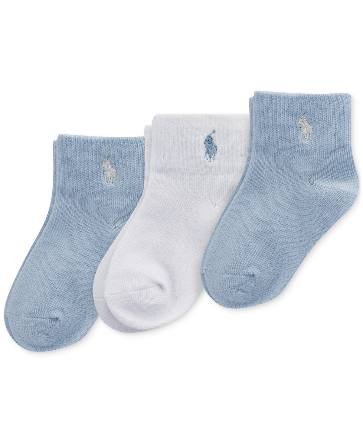 Shop Polo Ralph Lauren Baby Boys 3-pk. Turn-cuff Socks In Blue
