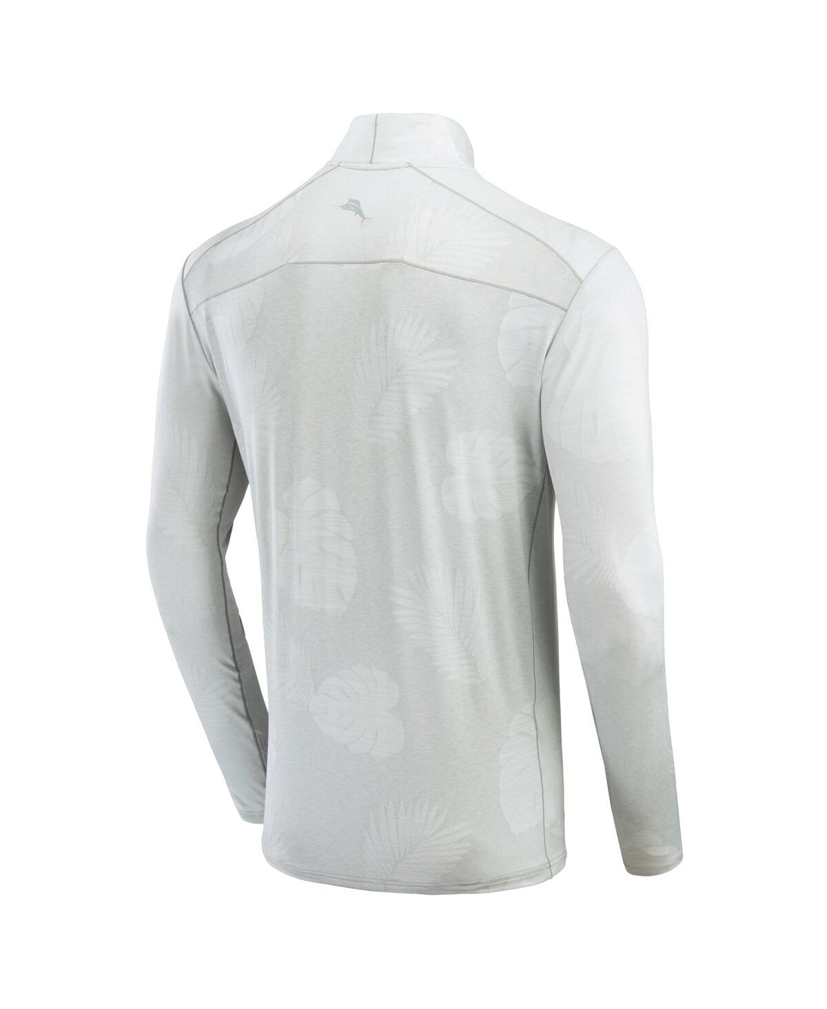 Tommy Bahama Men's  Gray Baltimore Ravens Delray Frond Islandzone Half-zip Sweatshirt In Gray