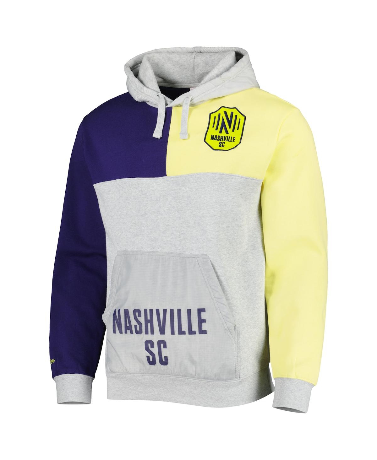 Mitchell & Ness Men's  Gray Nashville Sc Tie Breaker Pullover Hoodie In Gray