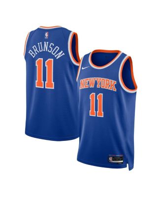 Men s and Women s Nike Jalen Brunson Blue New York Knicks Swingman Jersey Icon Edition Macy s