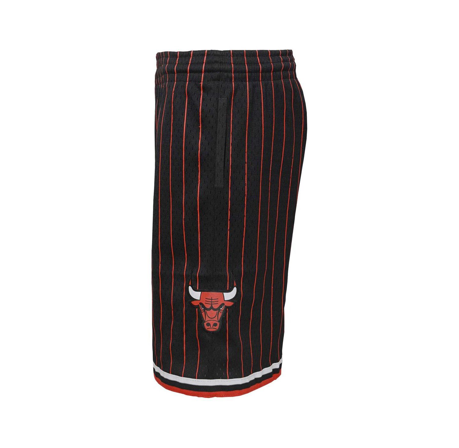 Big Boys Black Chicago Bulls Hardwood Classics Swingman Shorts