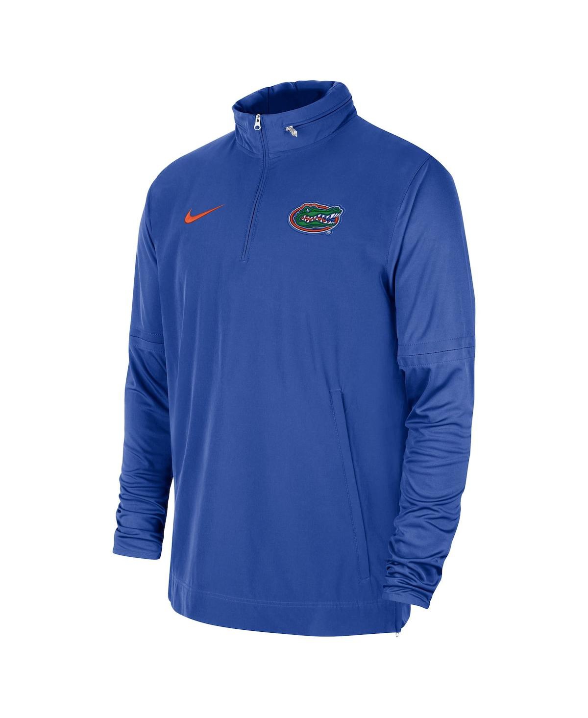 Men's NikeFlorida Gators 2023 Coach Half-Zip Hooded Jacket - Royal