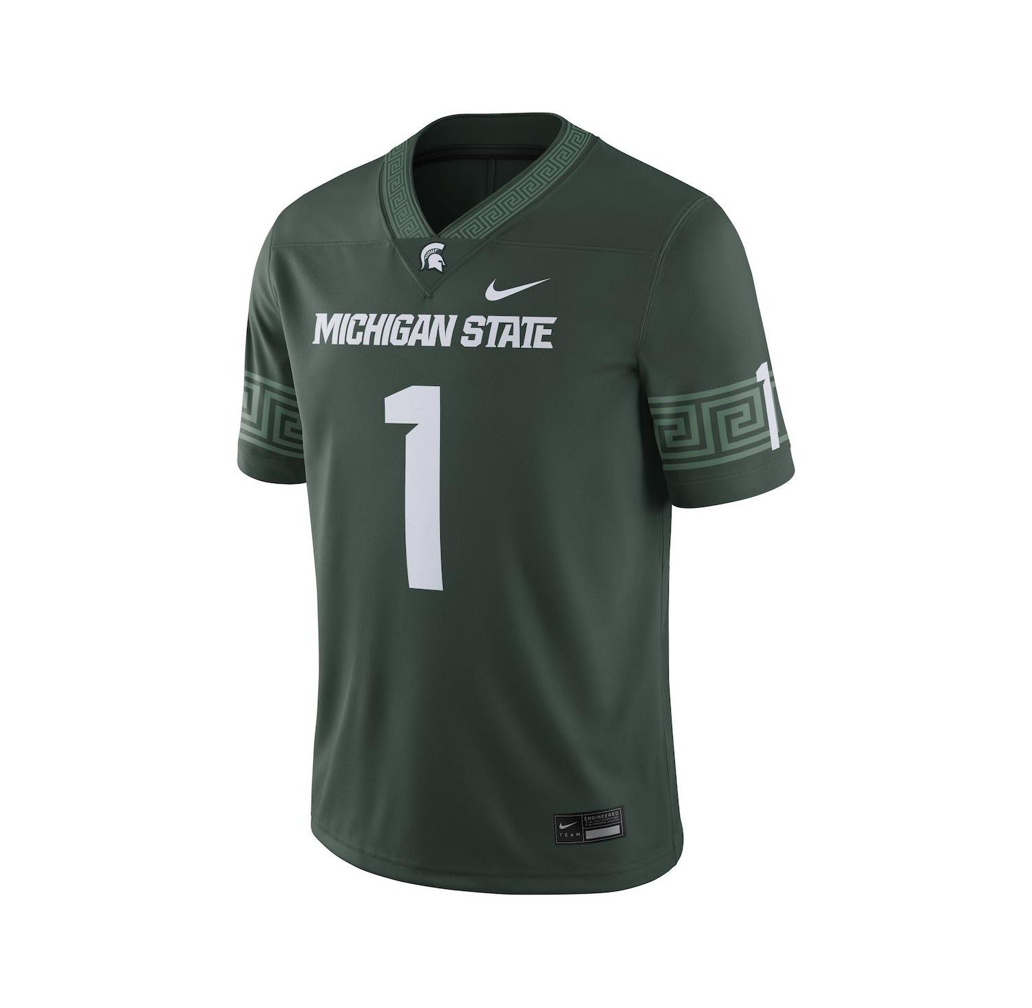 Men's #1 Michigan State Spartans Football Game Jersey