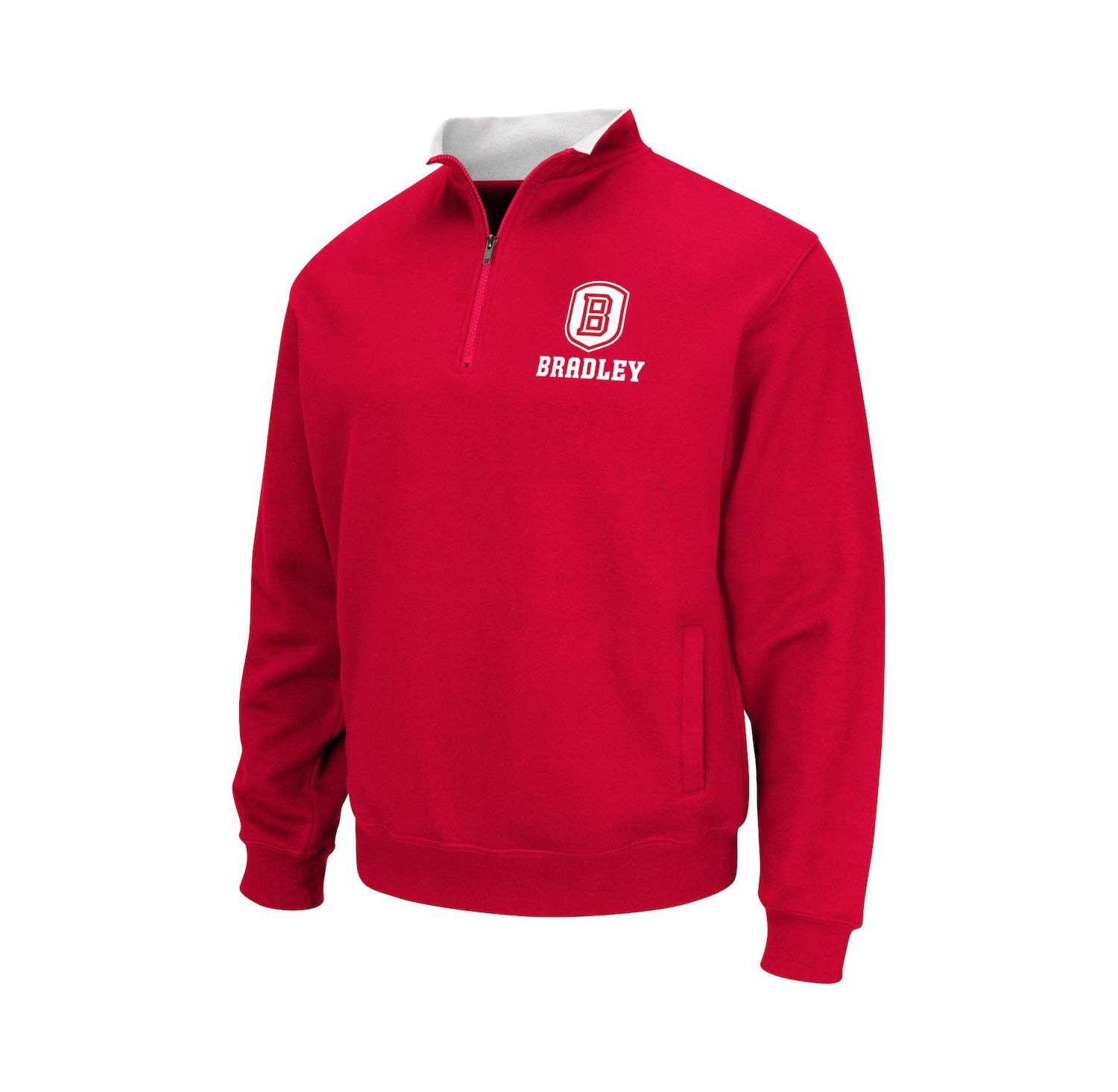 Men's Red Bradley Braves Tortugas Quarter-Zip Sweatshirt