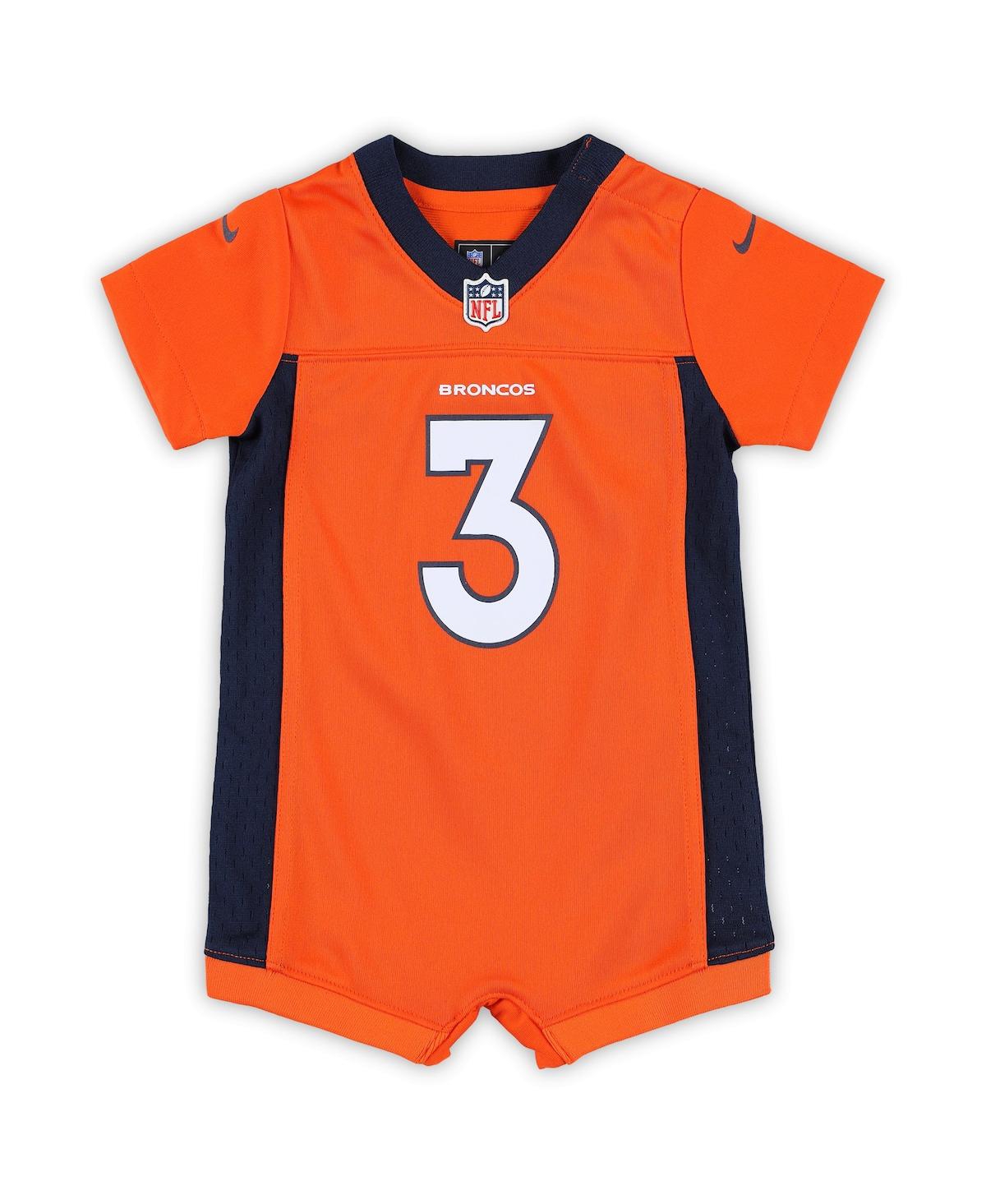 Baby Boys and Girls Nike Russell WilsonDenver Broncos Game Romper Jersey - Orange