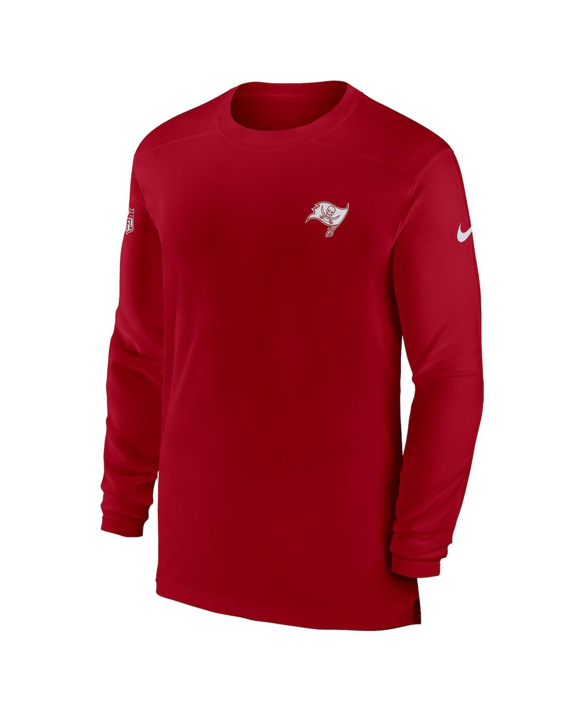 Men's NikeTampa Bay Buccaneers Sideline Coach Performance Long Sleeve T-shirt - Red