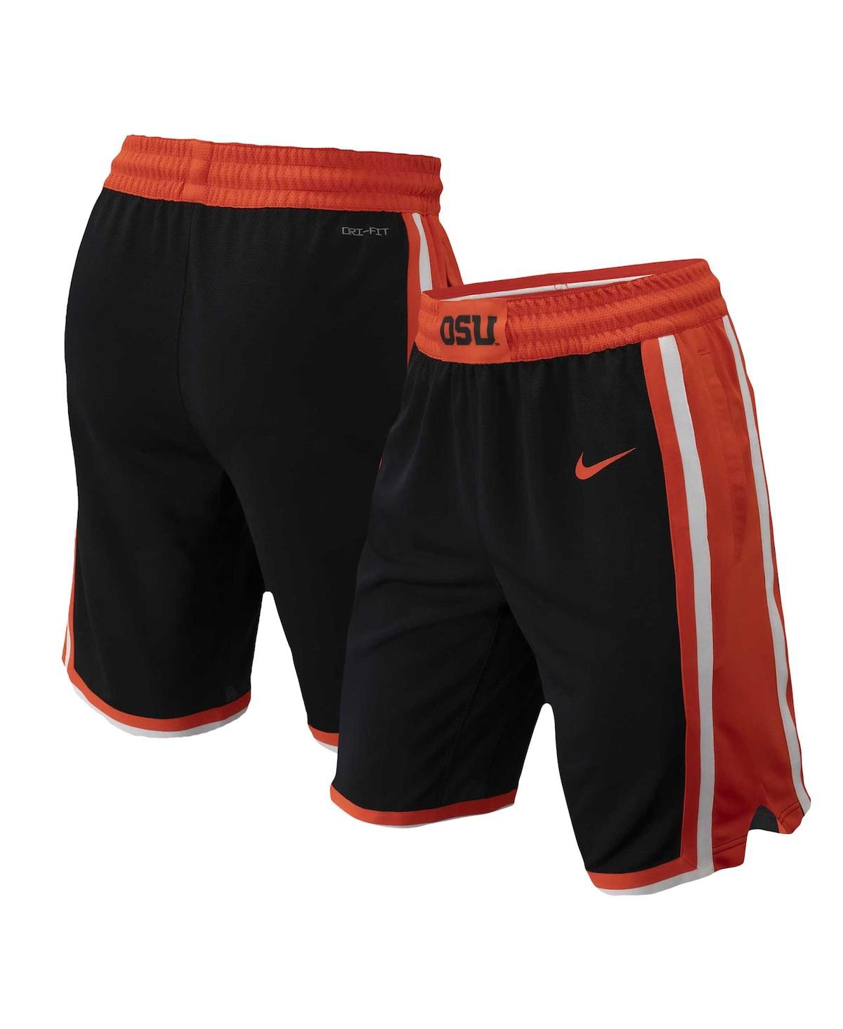 Shop Nike Men's  Black Oregon State Beavers Replica Performance Basketball Shorts