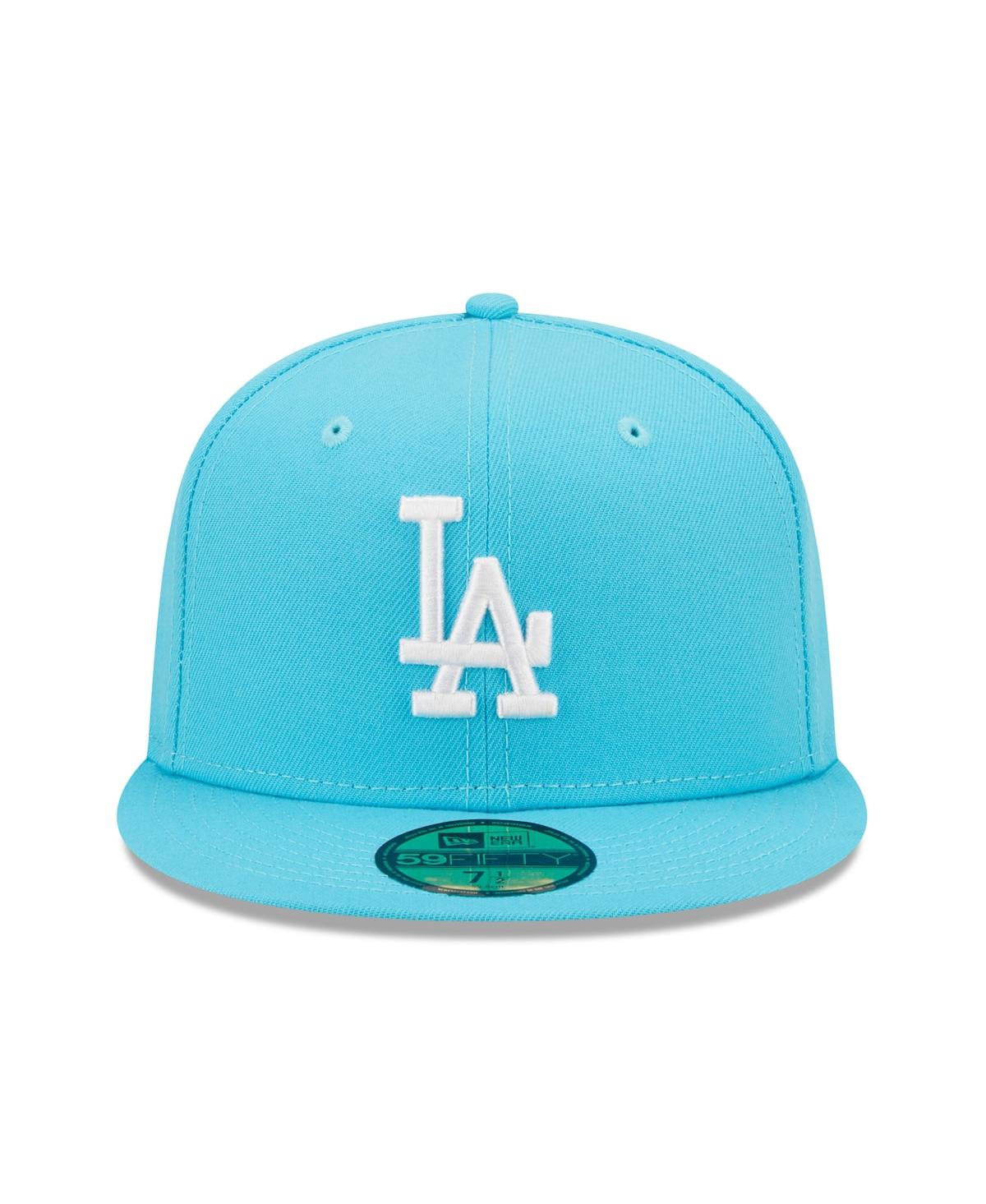 New Era Men's  Blue Los Angeles Dodgers Vice Highlighter Logo 59fifty Fitted Hat In Blue