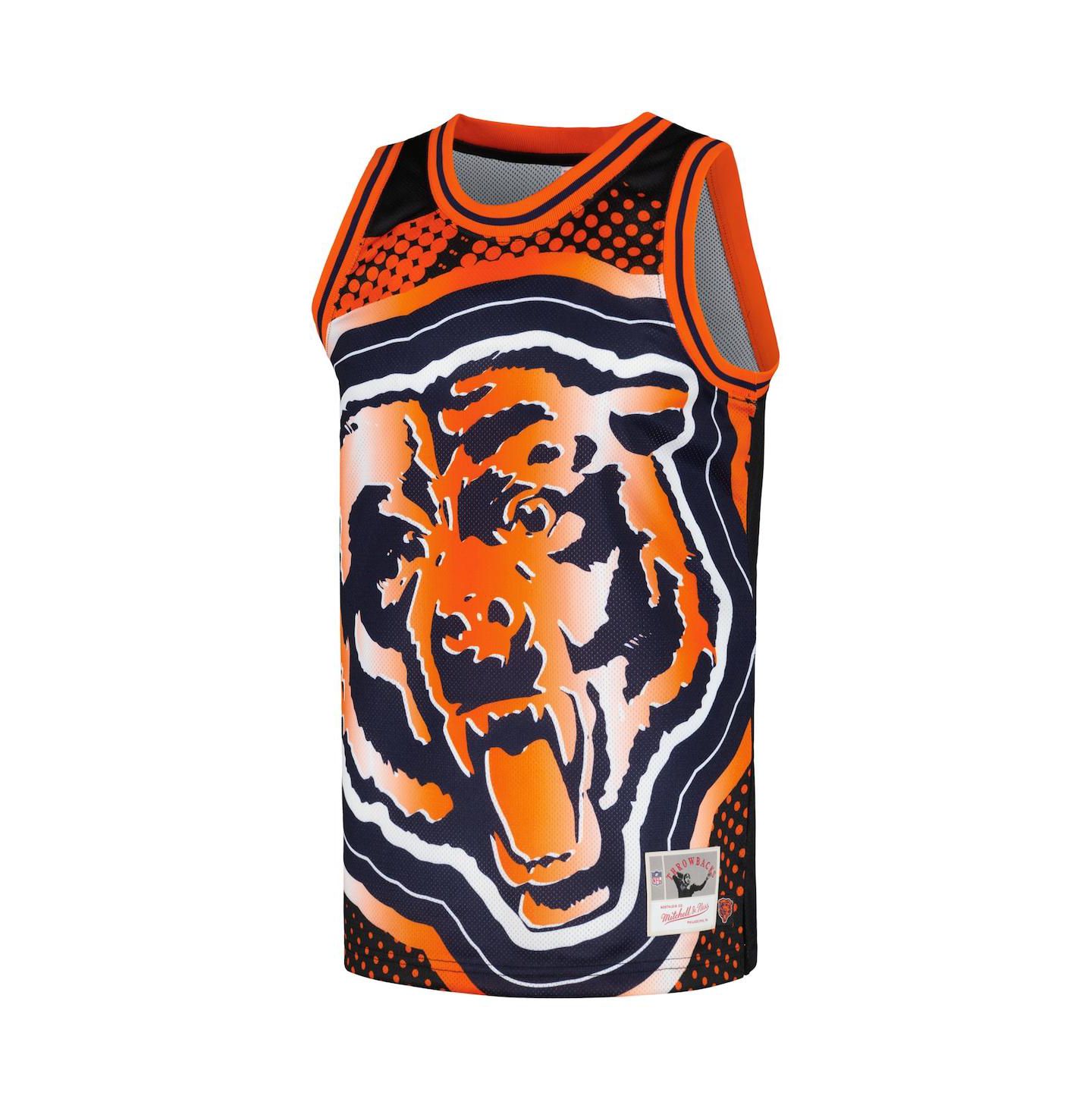 Мужской топ Mitchell & Ness Black Chicago Bears Big Face 7.0 Fashion — фото 3