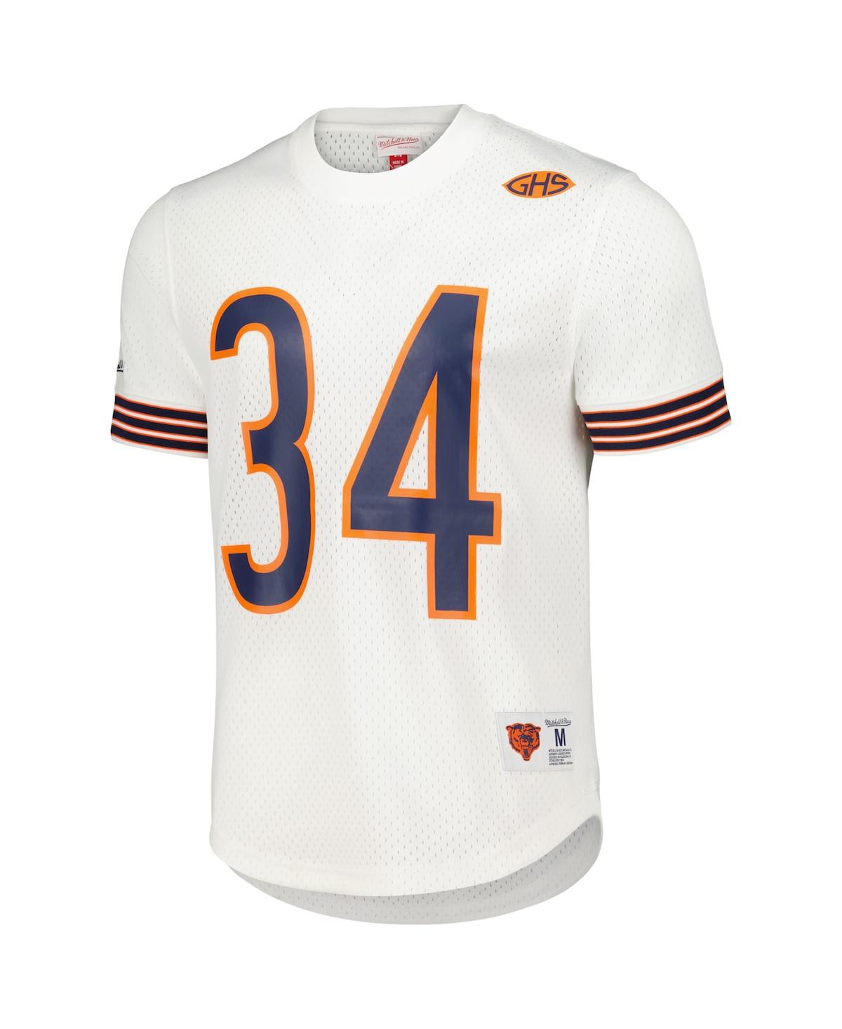 Men's Mitchell & Ness Walter PaytonChicago Bears Retired Player Name and Number Mesh Top - White