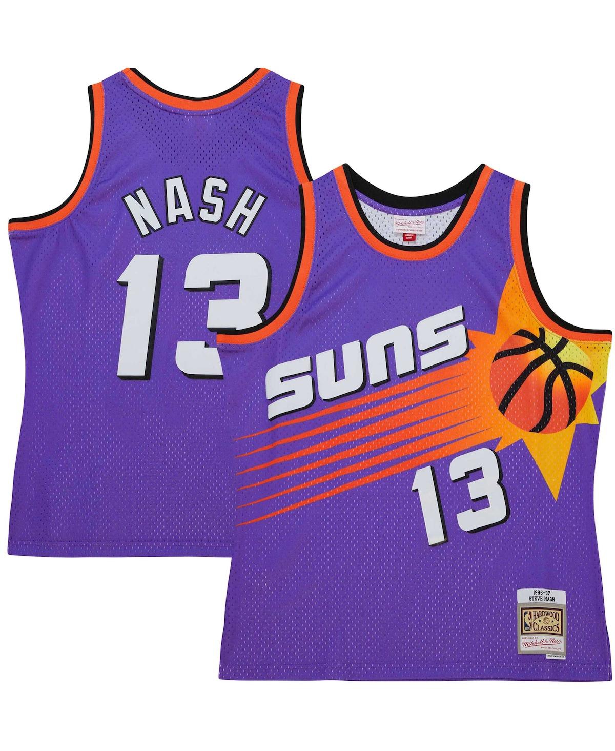 Men's Mitchell & Ness Steve NashPhoenix Suns Hardwood Classics 1996/97 Tropical Swingman Jersey - Purple