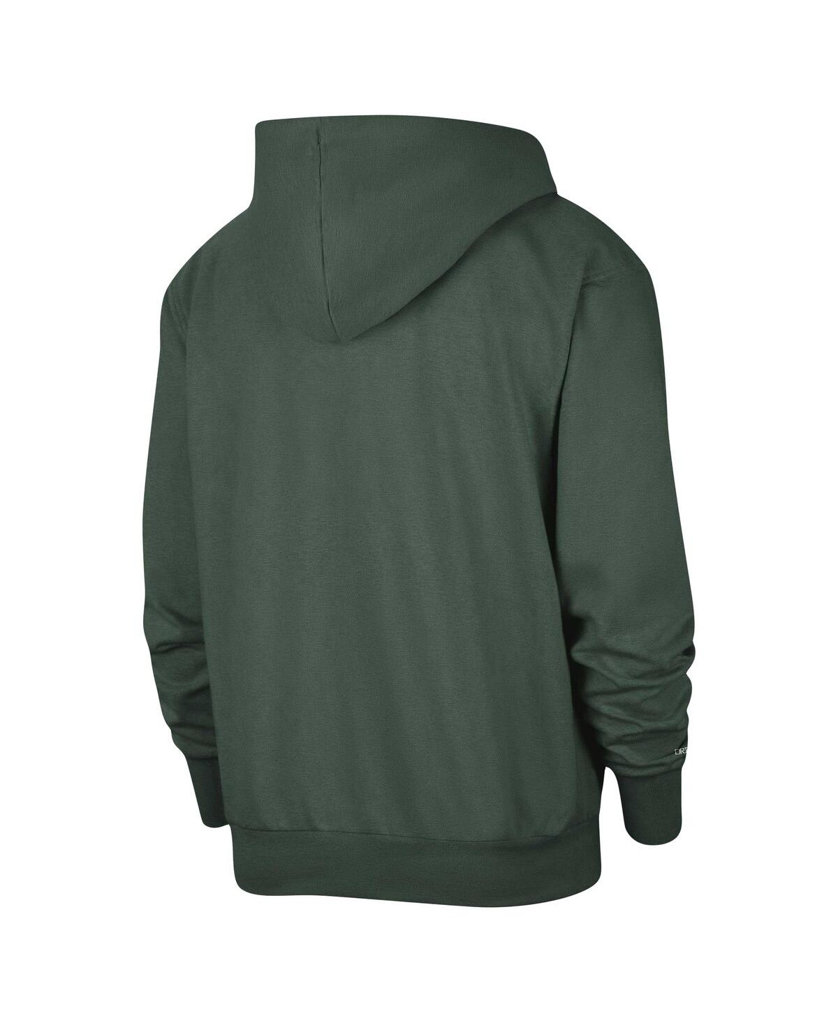Men's NikeMilwaukee Bucks Authentic Performance Pullover Hoodie - Hunter Green