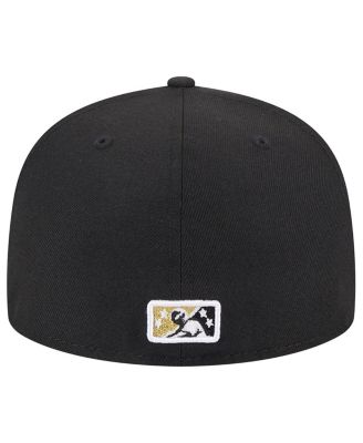 Men's Black Akron RubberDucks Theme Nights Akron Sauerkraut Balls 59FIFTY Fitted Hat