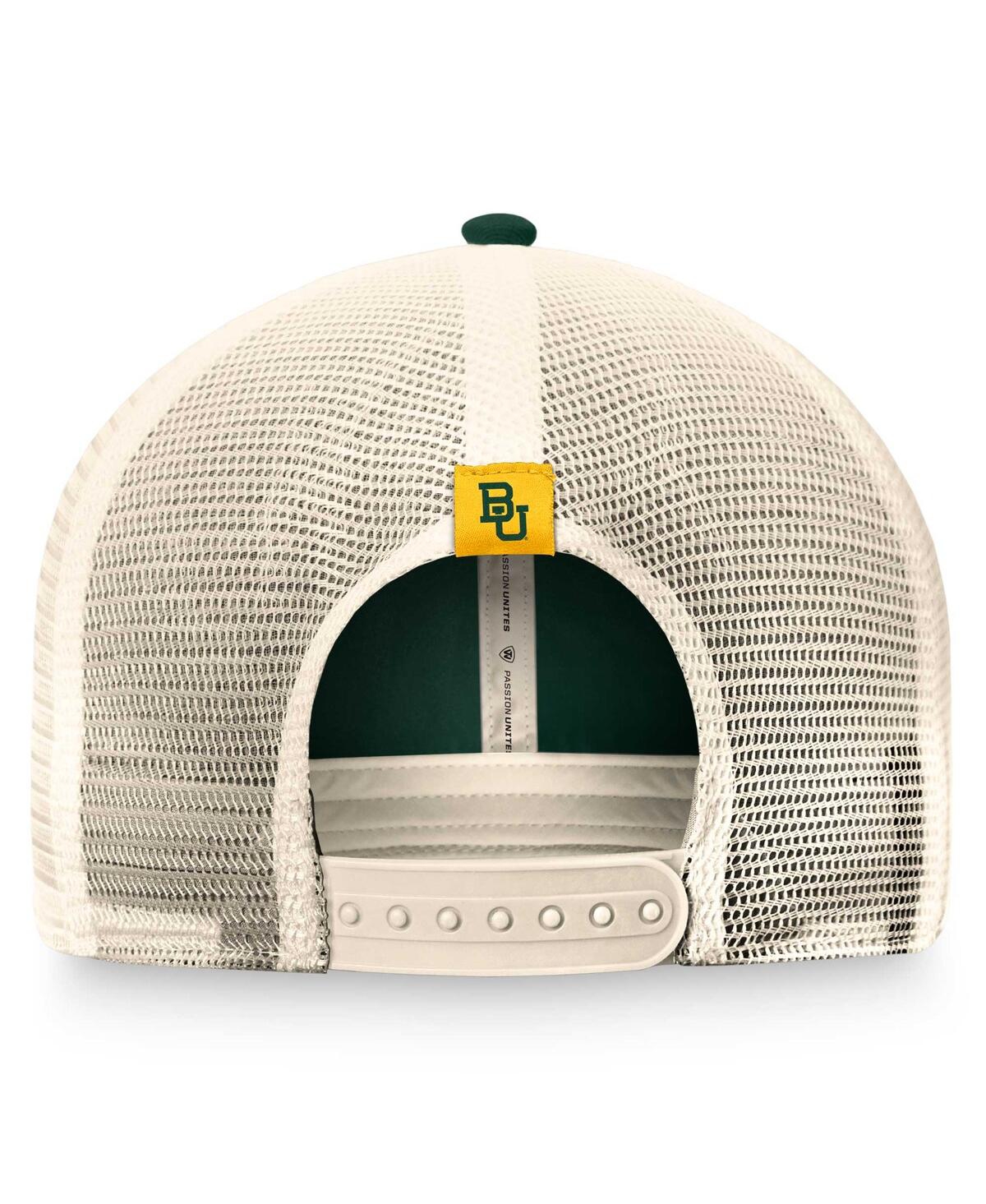 Top Of The World Men's  Green Baylor Bears Refined Trucker Adjustable Hat In Green