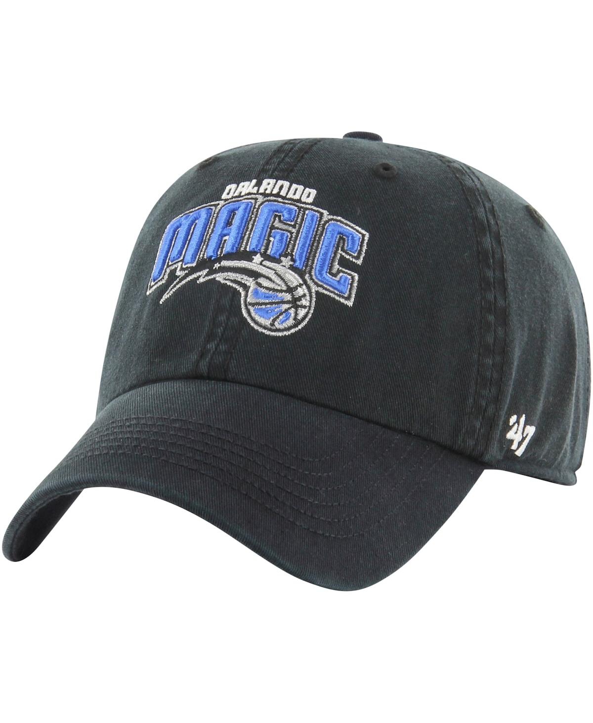 47 BRAND MEN'S '47 BRAND BLACK ORLANDO MAGIC CLASSIC FRANCHISE FITTED HAT