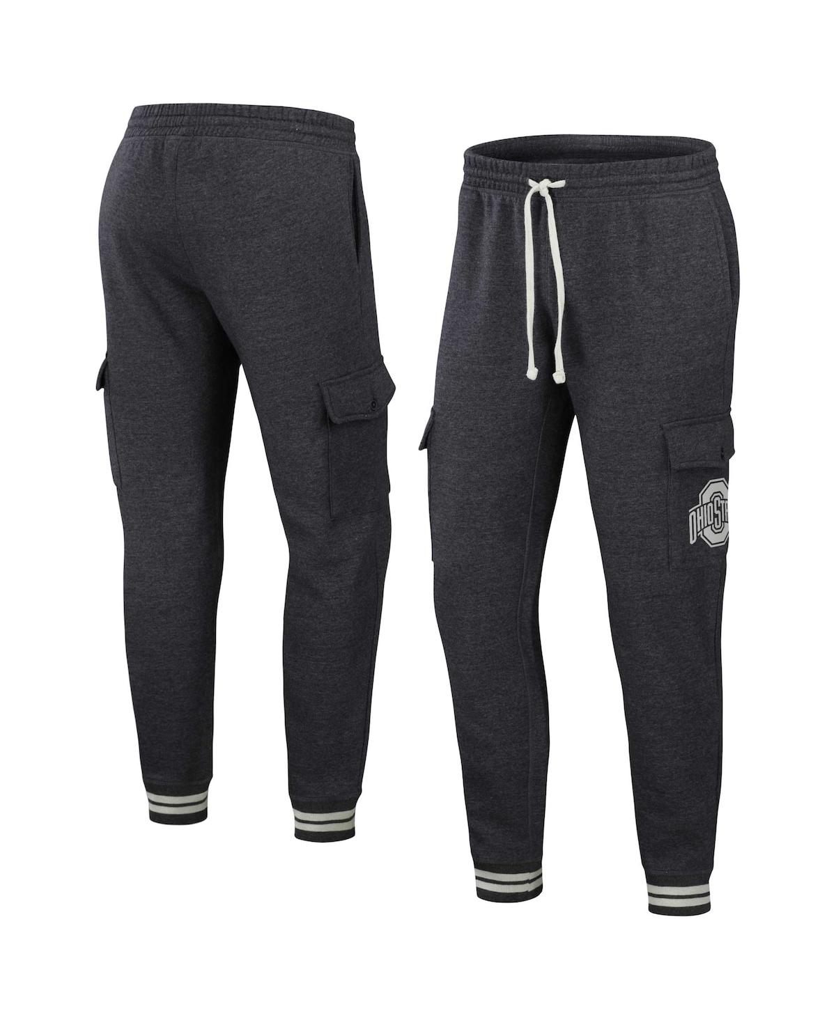 Fanatics Men's Darius Rucker Collection By  Heather Charcoal Ohio State Buckeyes Cargo Jogger Pants In Heather Charcoal