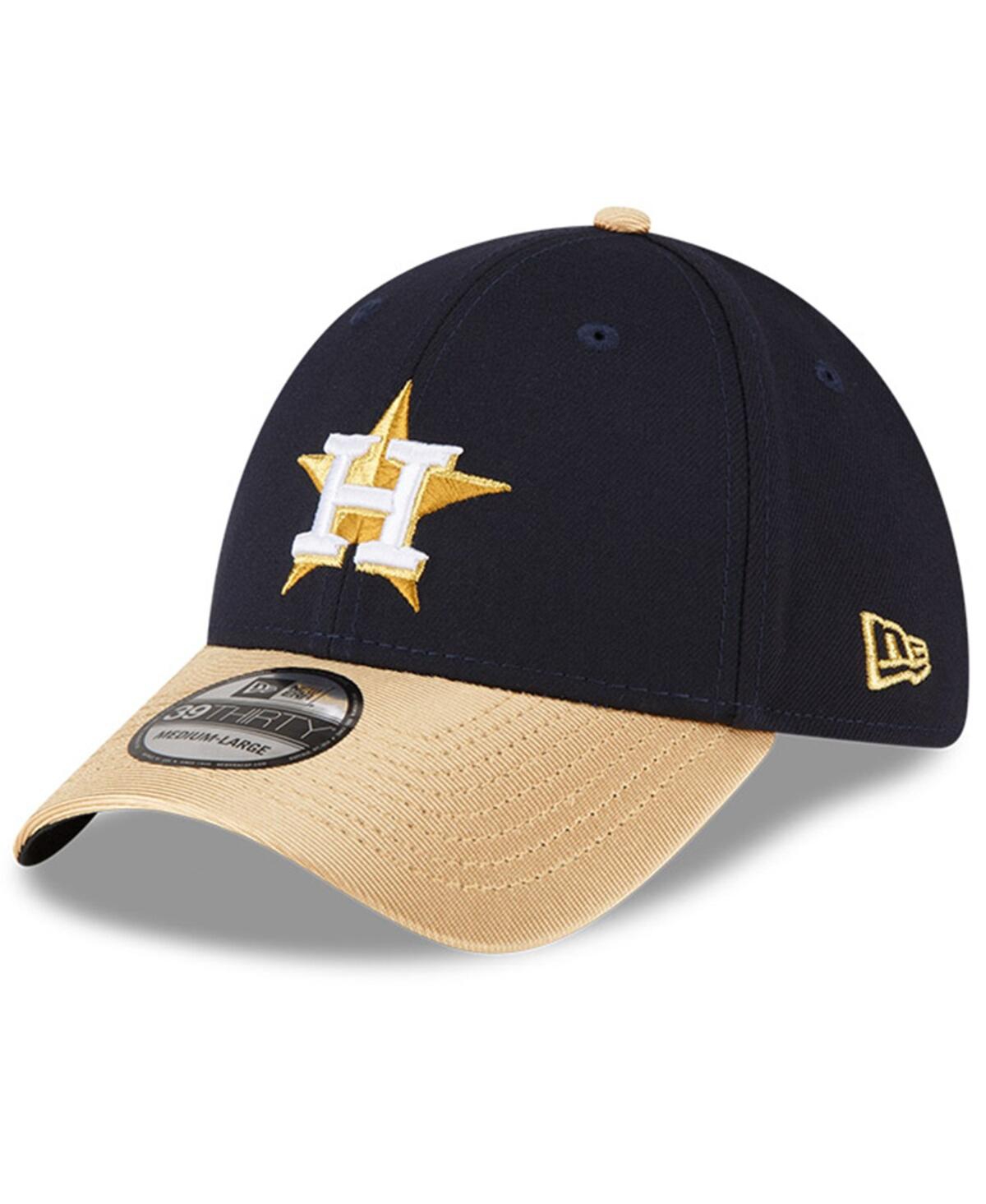 Men's New EraHouston Astros 2023 Gold Collection 39THIRTY Flex Hat - Navy
