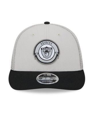 Men's Cream, Black Las Vegas Raiders 2023 Sideline Historic Low Profile 9FIFTY Snapback Hat