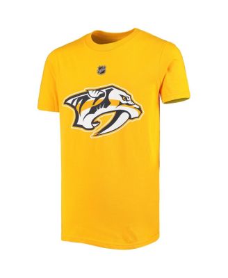 Youth Filip Forsberg Gold Nashville Predators Player Name and Number T-shirt