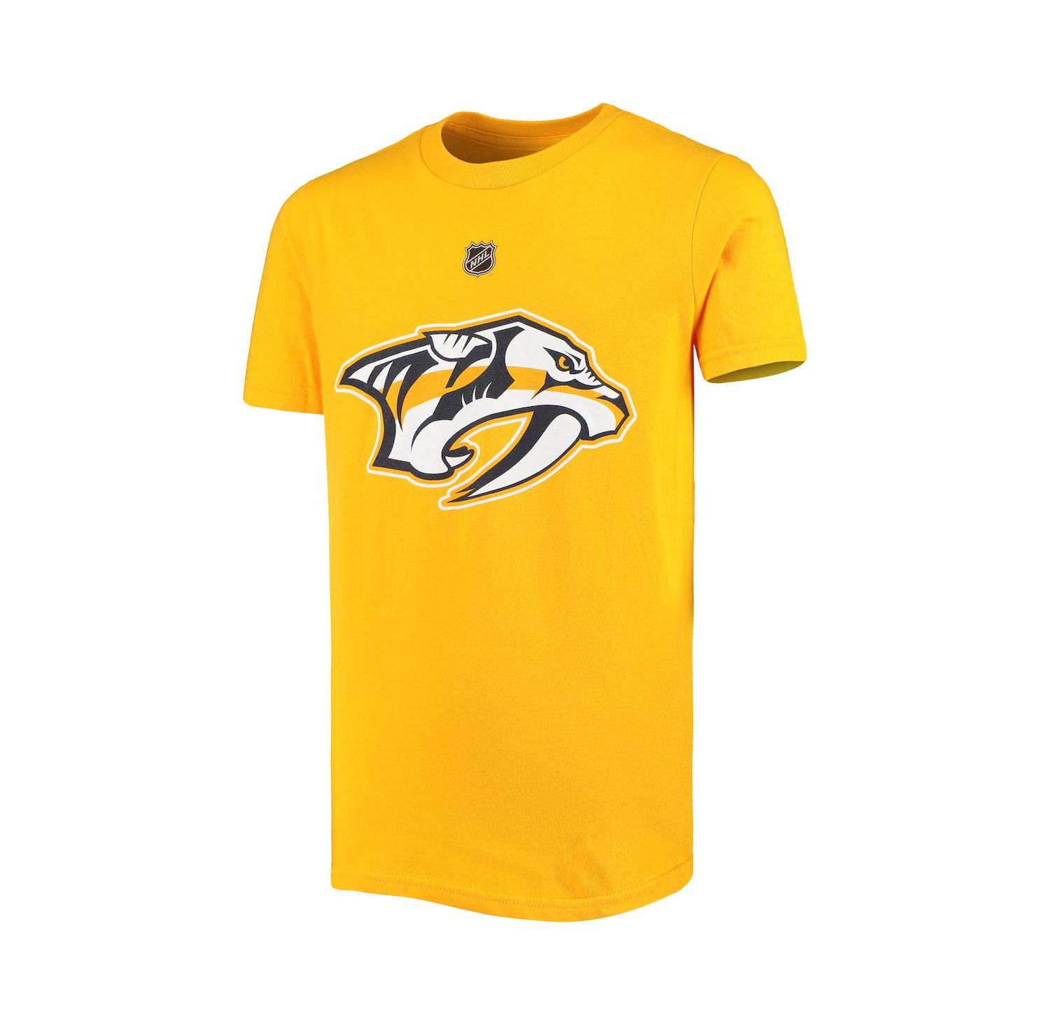 Youth Filip Forsberg Gold Nashville Predators Player Name and Number T-shirt