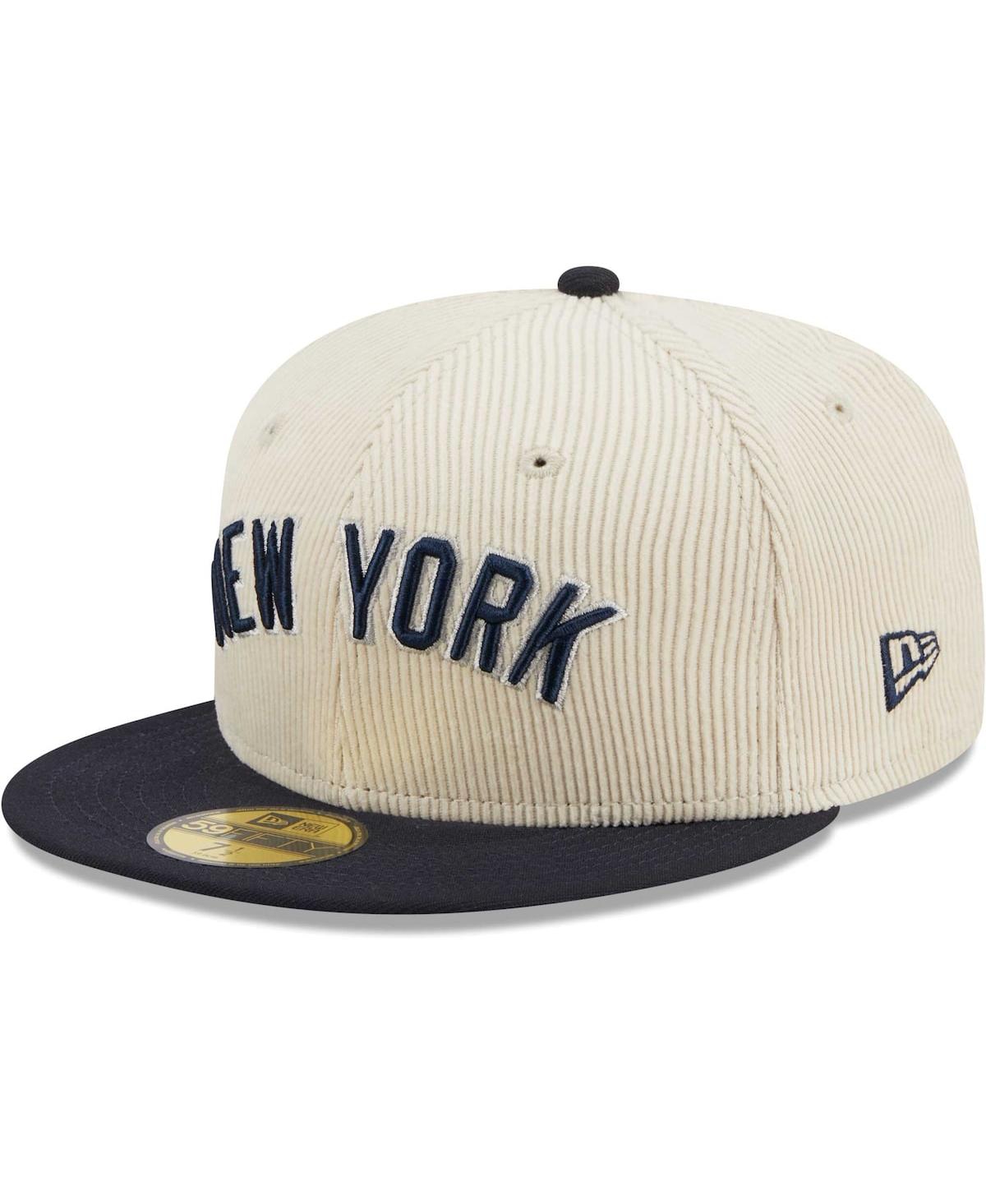 Men's New EraNew York Yankees Corduroy Classic 59FIFTY Fitted Hat - White