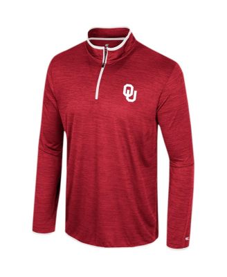 Men's Crimson Oklahoma Sooners Wright Quarter-Zip Windshirt