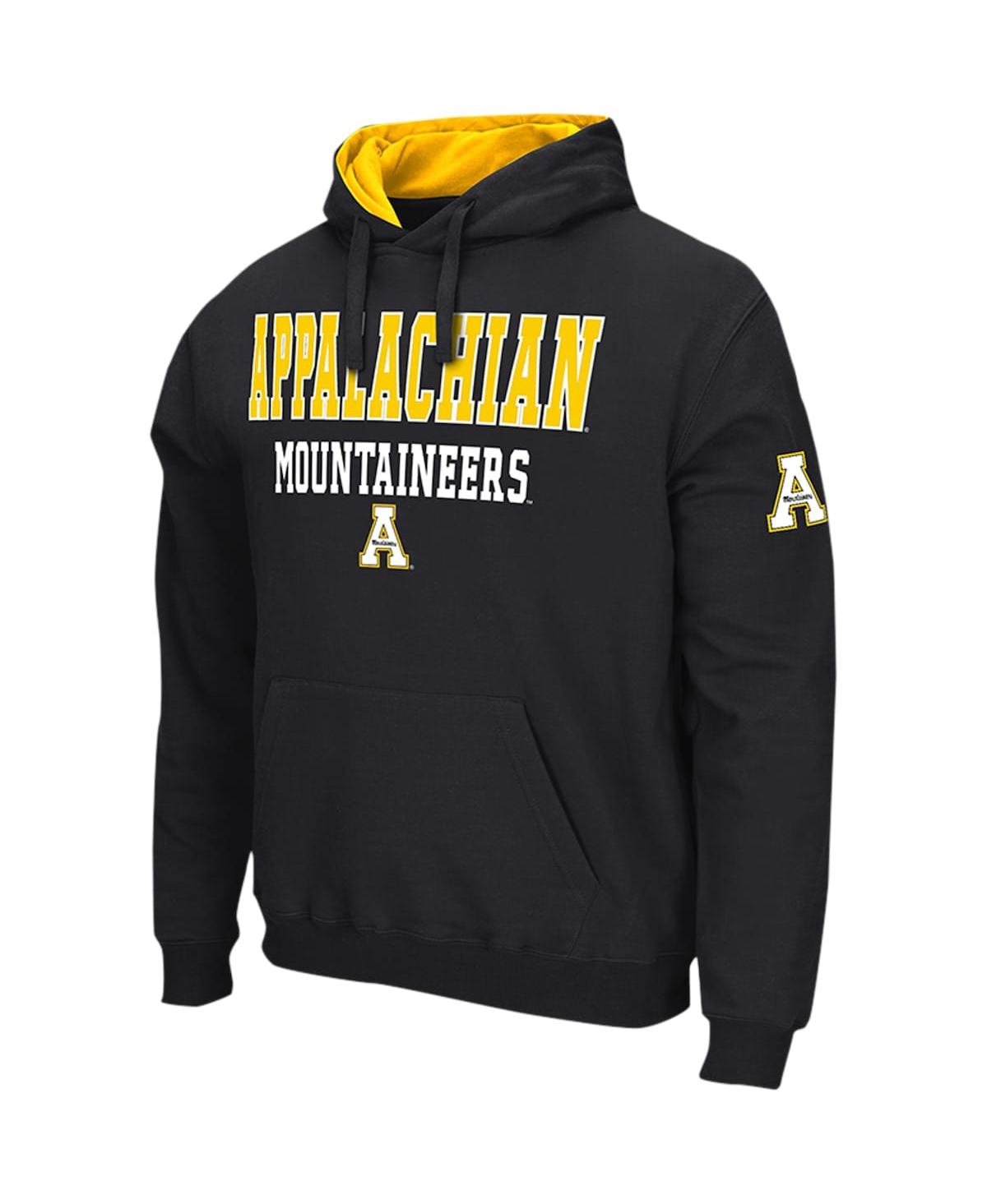Colosseum Men's  Black Appalachian State Mountaineers Sunrise Pullover Hoodie In Black