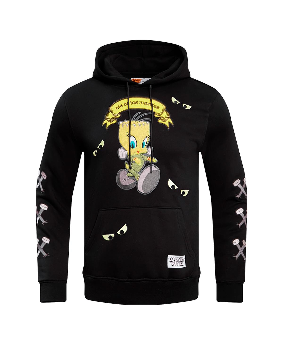 Shop Freeze Max Men's And Women's  Black Looney Tunes Franken Tweety Pullover Hoodie