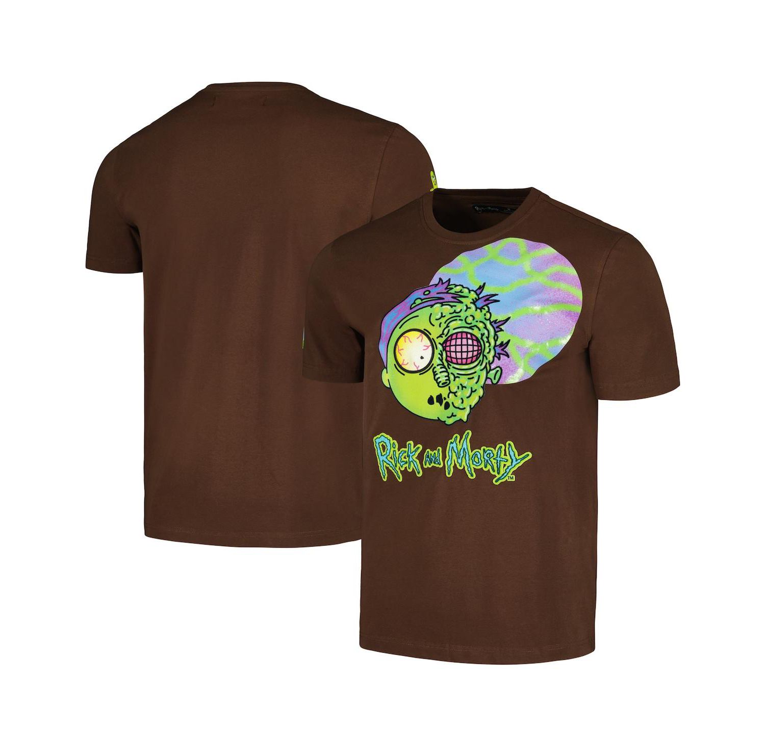 Men's and Women's Brown Rick and Morty Morty T-shirt