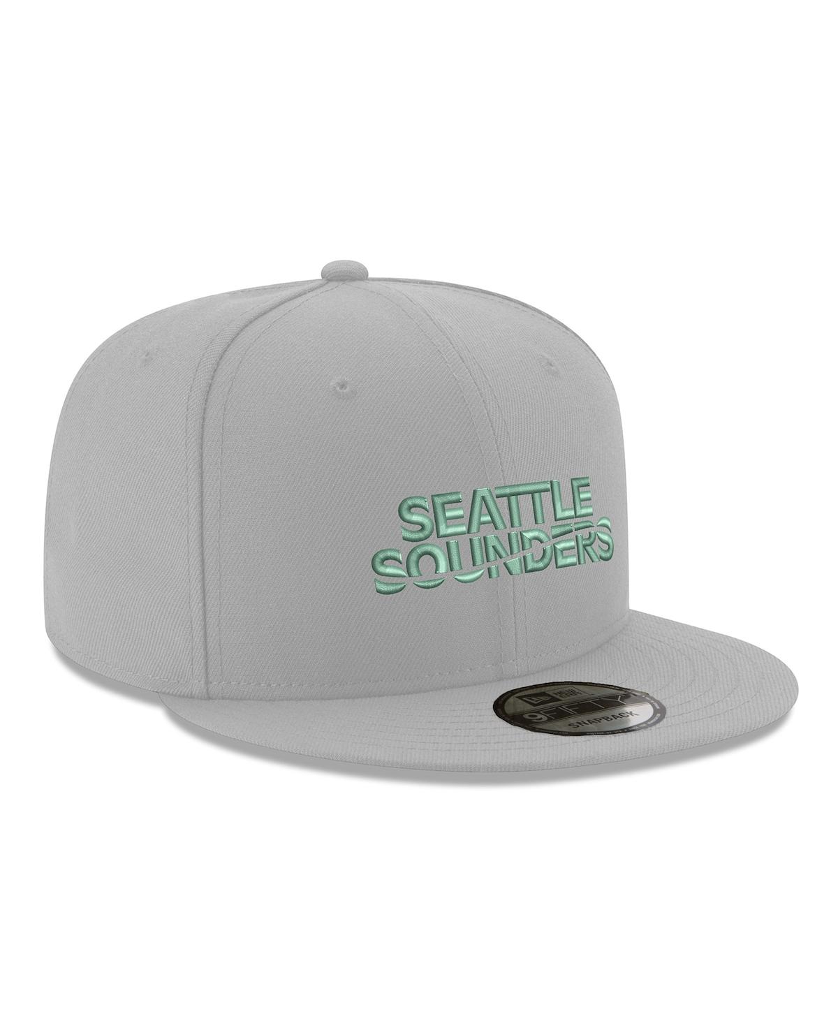 Men's New EraSeattle Sounders Fc Wordmark 9FIFTY Snapback Hat - Gray