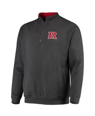 Men's Charcoal Rutgers Scarlet Knights Tortugas Logo Quarter-Zip Jacket