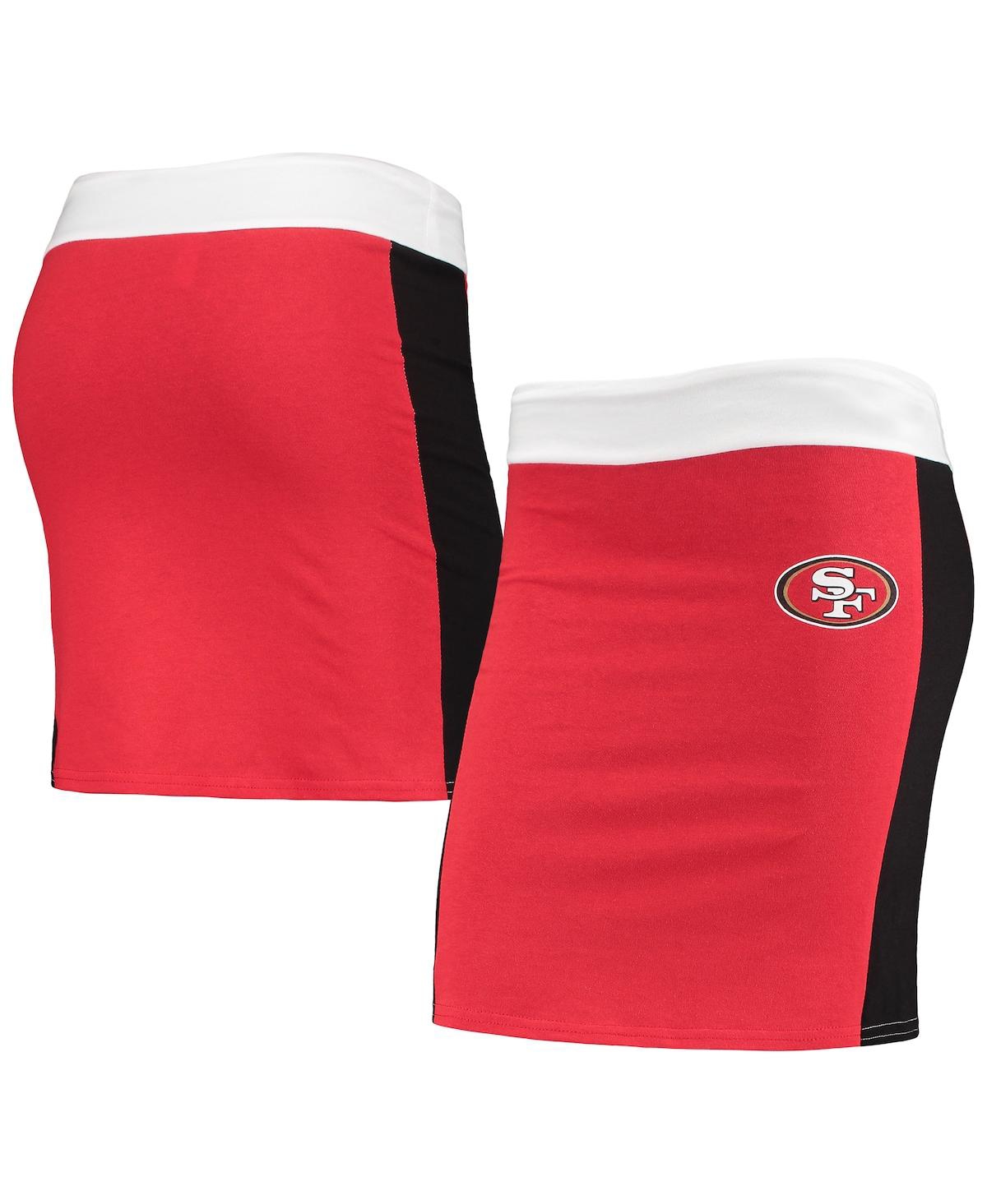 Women's Refried Apparel Scarlet San Francisco 49ers Short Skirt - Scarlet