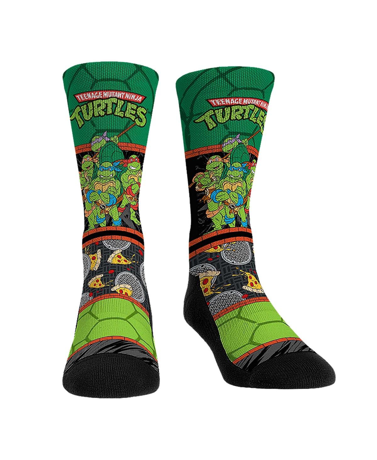 Shop Rock 'em Men's And Women's  Socks Teenage Mutant Ninja Turtles Showtime Crew Socks In Multi