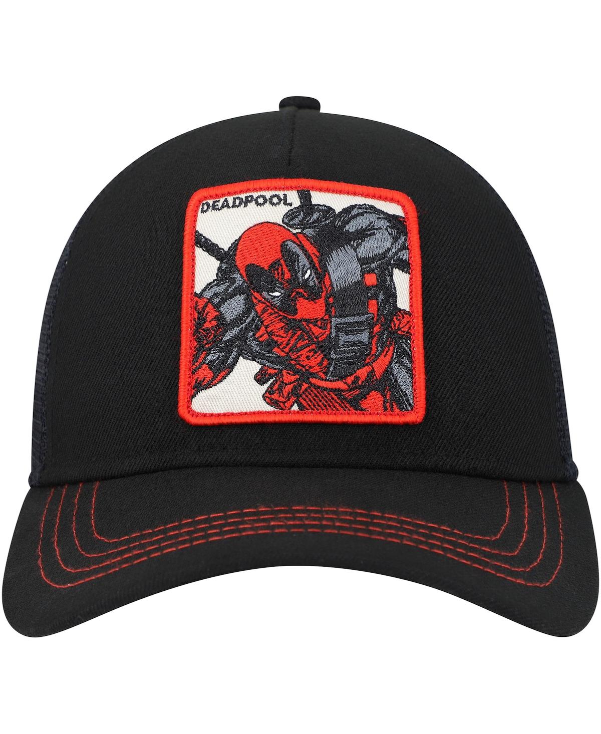 Shop Lids Men's Black Deadpool Retro A-frame Snapback Hat