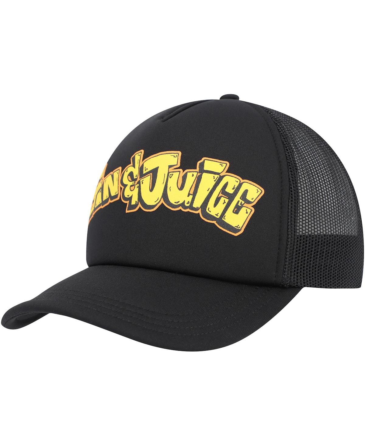 Lids Men's Black Death Row Records Gin & Juice Trucker Adjustable Hat