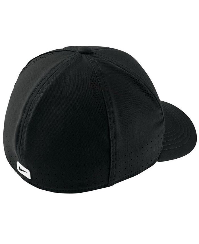 Nike Men s Black Classic99 Swoosh Logo Performance Flex Hat Macy s