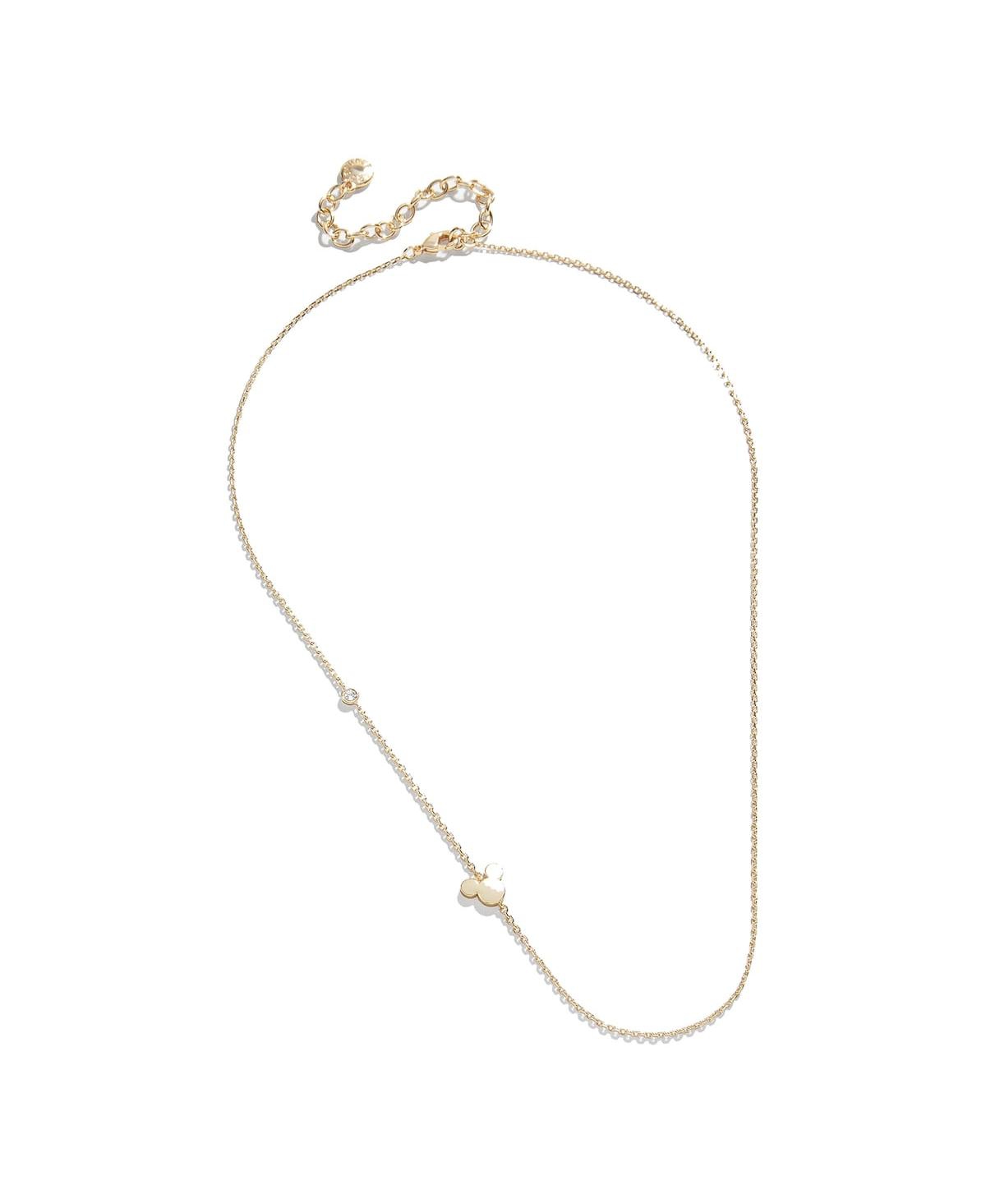 Shop Baublebar Women's  Mickey Mouse Disney Necklace In Gold