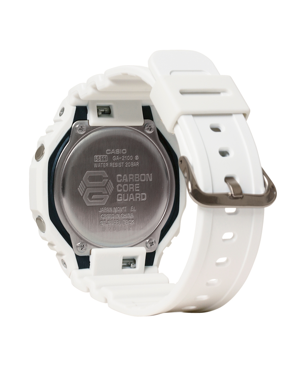 Shop G-shock Men's Analog Digital White Resin Watch, 45.4mm, Ga2100-7a7