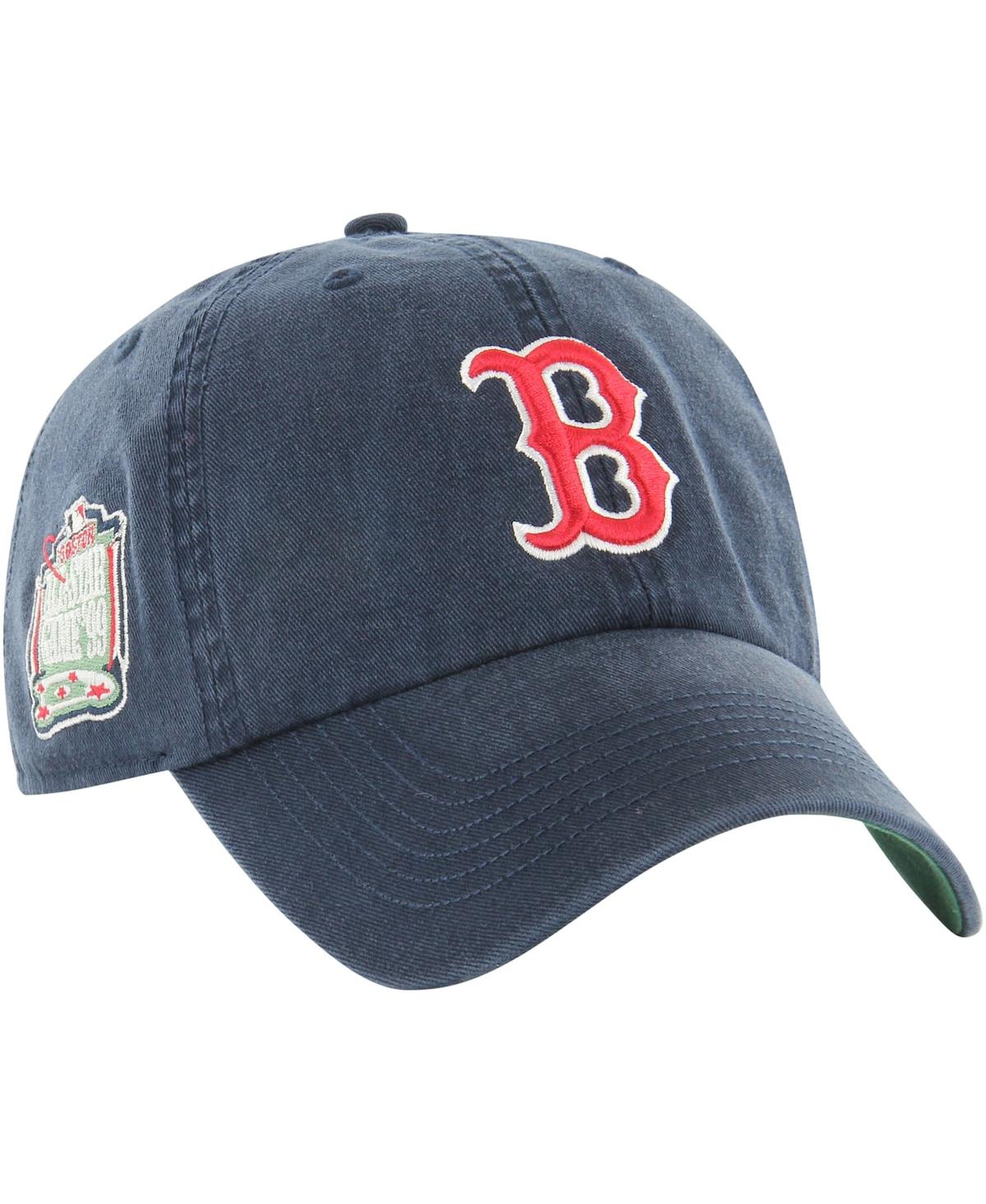 Men's '47 Brand Navy Boston Red Sox Sure Shot Classic Franchise Fitted Hat - Navy