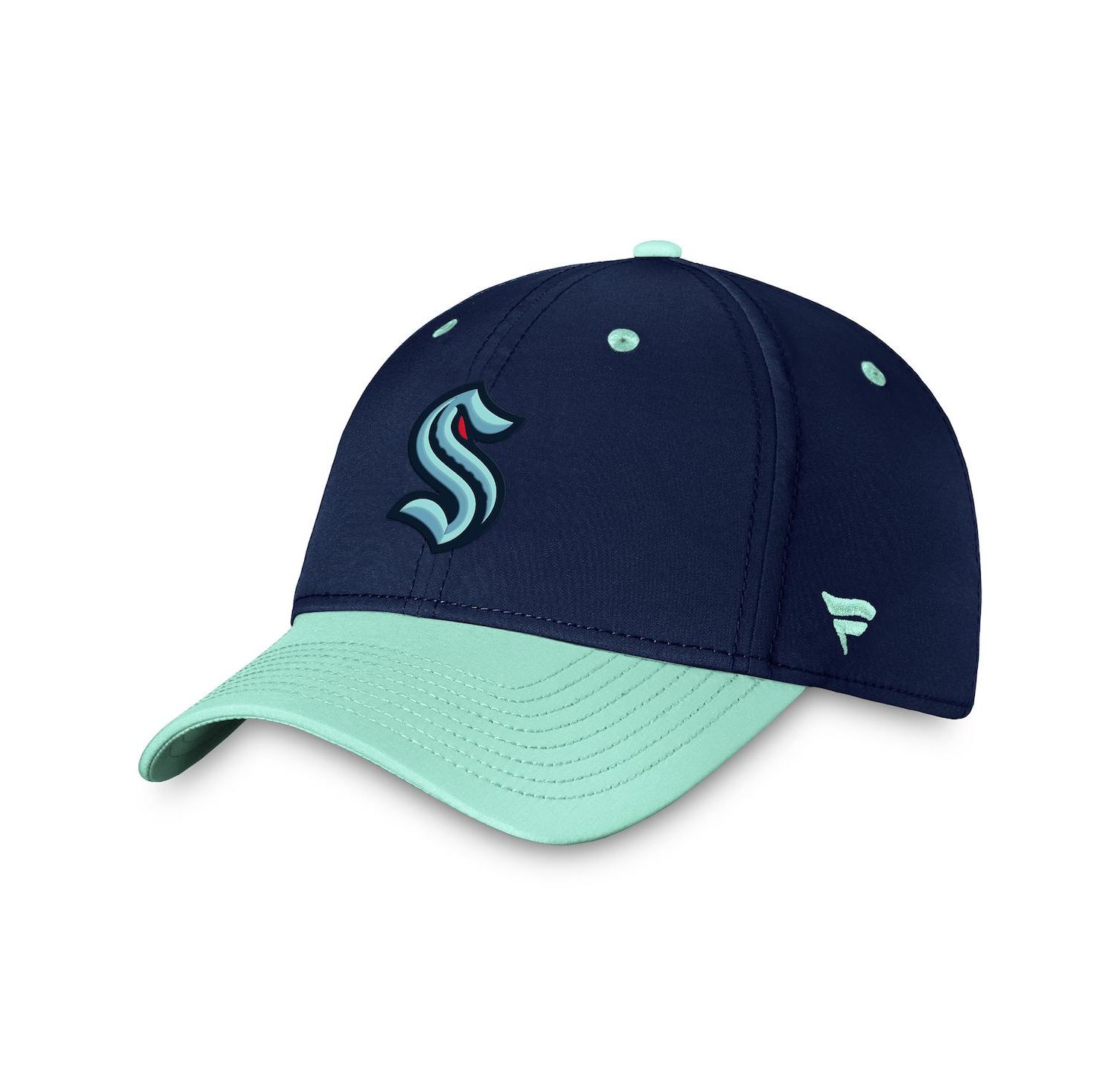 Men's Deep Sea Blue, Light Blue Seattle Kraken Authentic Pro Rink Two-Tone Flex Hat