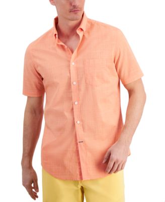 Club Room - Men's Classic-Fit Performance Stretch Micro-Check Shirt