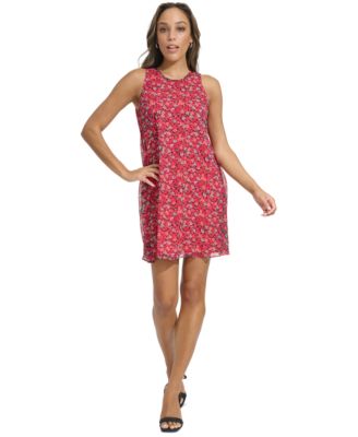 Calvin Klein - Women's Sleeveless Chiffon Shift Dress