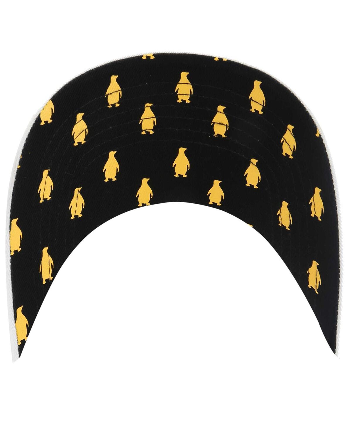 Women's '47 BrandPittsburgh Penguins Confetti Clean Up Adjustable Hat - White