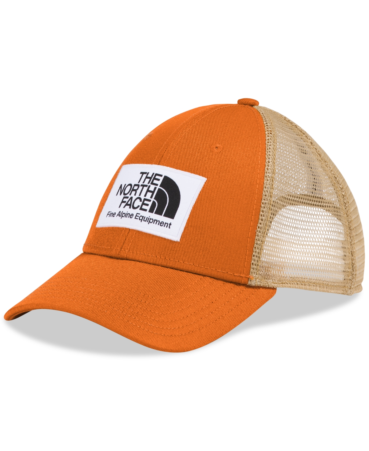 The North Face Men's Mudder Trucker Hat In Rust Orange,khaki Stone
