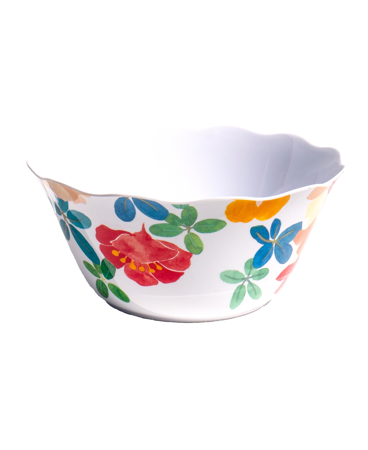 Tarhong Audrey Floral Serve Bowl 10", 100 oz In Multi