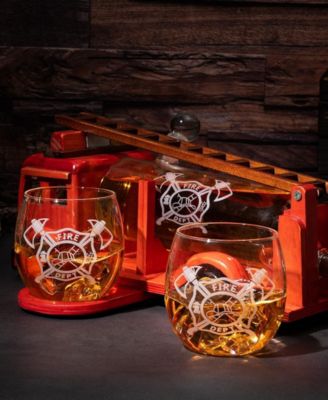 Firetruck Decanter, Set of 3